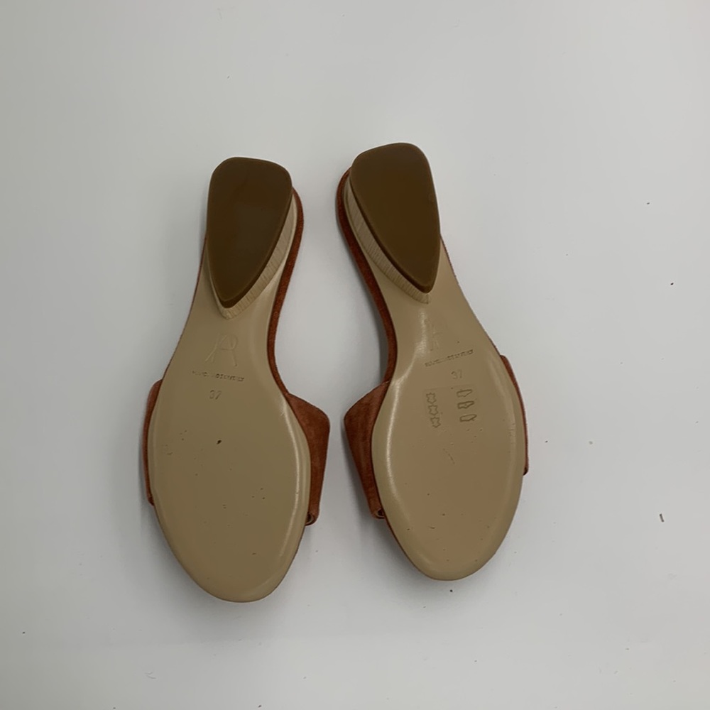 Paul Andrew Mauve Suede Slides - image 2